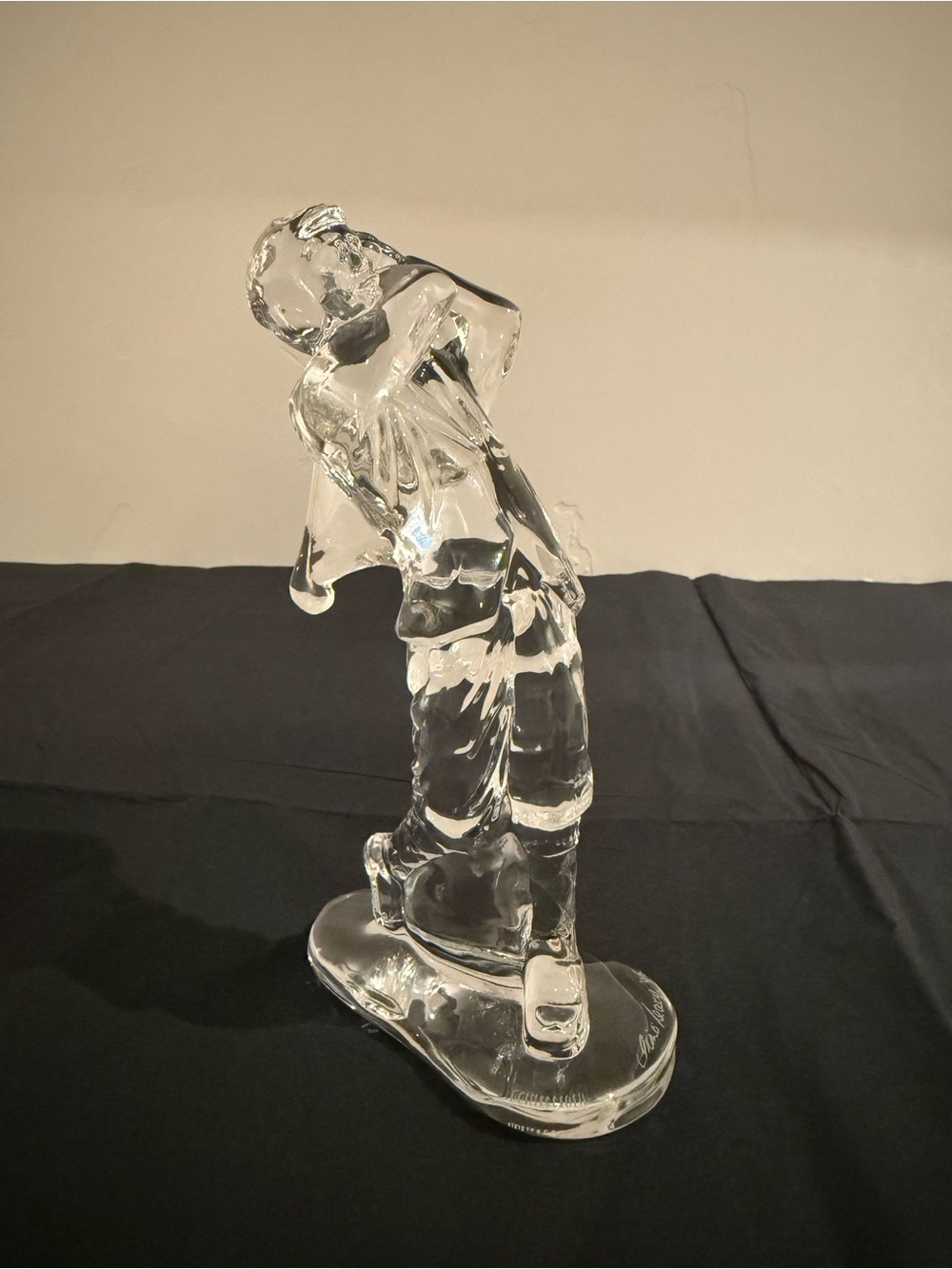 Vintage Waterford Crystal Golfer Figurine— signed by designer Jim O’Leary